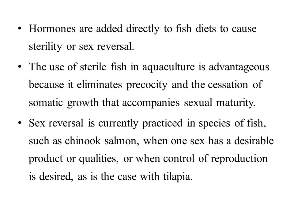 reversal ppt Sex in fishes